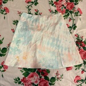 Beginning Boutique Pastel Tie-Dye Skirt